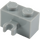 LEGO Medium Stone Gray Brick 1 x 2 with Vertical Clip with Open &#039;O&#039; Clip (42925 / 95820)