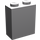 LEGO Gris pierre moyen Brique 1 x 2 x 2 sans guide d&#039;axe ni encoche pour tenon à l&#039;intérieur