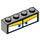 LEGO Mittleres Steingrau Stein 1 x 4 mit Blau Augen mit eyelids (3010 / 33677)