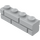 레고 미디엄 스톤 그레이 벽돌 1 x 4 ~와 함께 Embossed Bricks (15533)