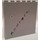 LEGO Medium Stone Gray Brick 1 x 6 x 5 with Bullet Holes and Sentai Graffiti Sticker (3754)