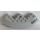 LEGO Gris pierre moyen Brique 10 x 10 Rond Coin avec Tapered Bord avec Petit Vent (Droite) Autocollant (58846)