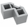 LEGO Medium Stone Gray Brick 2 x 2 Facet (87620)