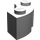 LEGO Medium Stone Gray Brick 2 x 2 Round Corner with Stud Notch and Hollow Underside (3063 / 45417)