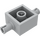 LEGO Mittleres Steingrau Backstein 2 x 2 mit Pins und Axlehole (30000 / 65514)