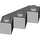 LEGO Grigio pietra medio Mattoncino 3 x 3 Facet (2462)