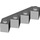 LEGO Medium Stone Gray Brick 4 x 4 Facet (14413)