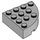 LEGO Medium Stone Gray Brick 4 x 4 Round Corner (2577)