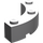 LEGO Gris pierre moyen Brique 4 x 4 Rond Coin (Large avec 3 Goujons) (48092 / 72140)