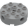 LEGO Medium Stone Gray Brick 4 x 4 Round with Holes (6222)