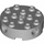 LEGO Medium Stone Gray Brick 4 x 4 Round with Holes (6222)