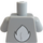 LEGO Medium Stone Gray Bugs Bunny Minifig Torso (973)