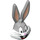 LEGO Medium Stone Gray Bugs Bunny Minifigure Head (74505)