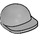 LEGO Medium Stone Gray Cap with Short Curved Bill with Short Curved Bill (86035)