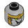 LEGO Medium Stone Gray Chitauri Minifigure Head (Recessed Solid Stud) (3626 / 50733)