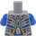 LEGO Medium Stone Gray Clay Minifig Torso (973 / 76382)