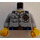 LEGO Medium steengrijs Kustwacht Torso met Kenteken, Schouder Lapels (76382)