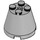 LEGO Medium Stone Gray Cone 3 x 3 x 2 with Axle Hole (6233 / 45176)