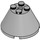 LEGO Medium Stone Gray Cone 4 x 4 x 2 with Axle Hole (3943)