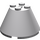 LEGO Medium Stone Gray Cone 4 x 4 x 2 with Axle Hole (3943)