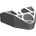 LEGO Gris pierre moyen Connecteur Bloquer 3 x 3 Triangulaire avec Crossaxle (32175)