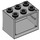 LEGO Mittleres Steingrau Schrank 2 x 3 x 2 mit versenkten Bolzen (92410)