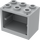 LEGO Medium Stone Gray Cupboard 2 x 3 x 2 with Recessed Studs (92410)