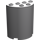 LEGO Medium Stone Gray Cylinder 2 x 4 x 4 Half (6218 / 20430)