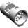 LEGO Gris pierre moyen Cylindre 3 x 6 x 2.7 Horizontal Goujons à centre creux (30360)