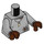 LEGO Medium Stone Gray Darius Minifig Torso (973 / 76382)