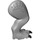 LEGO Medium Stone Gray Dinosaur Back Right Leg with Gray Scales (98163)