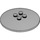 LEGO Gris pierre moyen Dish 6 x 6 (Goujons creux) (44375 / 45729)