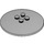 LEGO Mittleres Steingrau Dish 6 x 6 mit AT-AT/AT-TE Muster (Hohle Bolzen) (44375 / 44876)