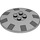 LEGO Mittleres Steingrau Dish 6 x 6 mit Grau vents (Massive Stollen) (21599 / 101647)