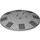 LEGO Medium Stone Gray Dish 6 x 6 with Gray vents (Solid Studs) (21599 / 101647)