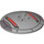 LEGO Medium Stone Gray Dish 6 x 6 with Sith Infiltrator Top Hatch with Hollow Studs (44375 / 60487)