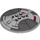 LEGO Medium Stone Gray Dish 8 x 8 with Sith Infiltrator Red Sections (3961 / 23010)