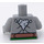 LEGO Medium Stone Gray Doomsday Minifig Torso (973 / 76382)