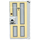 LEGO Mittleres Steingrau Tür 1 x 4 x 6 mit Stud Griff mit Locks und Peephole und &#039;5A&#039; Aufkleber (35290)