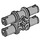 LEGO Medium Steengrijs Dubbele Pin met Haakse Axlehole (32138 / 65098)