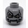 LEGO Medium Stone Gray Dr. Doom Head (Recessed Solid Stud) (3626 / 11512)
