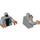 LEGO Medium Stone Gray Dr. Wu Minifig Torso (973 / 76382)