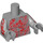 LEGO Medium Steengrijs Drax Minifig Torso (973 / 88585)