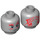 LEGO Medium Stone Gray Drax Minifigure Head (Recessed Solid Stud) (3626 / 18361)