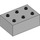 LEGO Mittleres Steingrau Duplo Backstein 2 x 3 (87084)