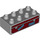 LEGO Medium Stone Gray Duplo Brick 2 x 4 with Suitcase with PARIS and NEW YORK (3011 / 47714)