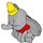 LEGO Medium Stone Gray Elephant with Big Ears (Dumbo) (104068)