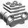 LEGO Gris pierre moyen Moteur Cylindre avec fentes sur le côté (2850 / 32061)