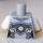 LEGO Gris pierre moyen Eris Argent Outfit, Pearl Gold Armor Minifig Torse (973 / 76382)