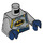 LEGO Mittleres Steingrau Excalibur Batman Minifig Torso (973 / 76382)